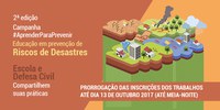 Cemaden Educação lança campanha #AprenderParaPrevenir