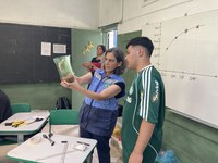 Cemaden realiza nova oficina em escola de Cubatão; atividade faz parte do projeto Prevenção de Deslizamentos se Aprende na Escola