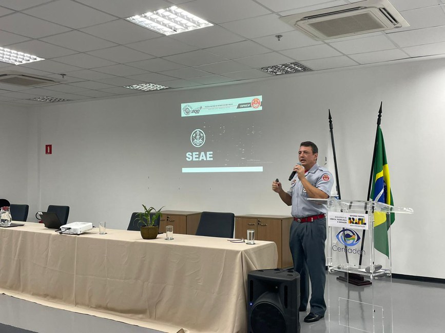 SNCT 2024- Palestra do Major Reis,  Comandante do Corpo de Bombeiros e Coordenador da Defesa Civil do Vale do Paraíba