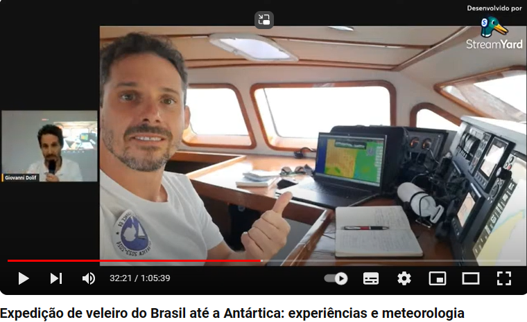  Expedição - Giovanni Dolif, responsável pela meteorologia na viagem de veleiro do Brasil à Antártica