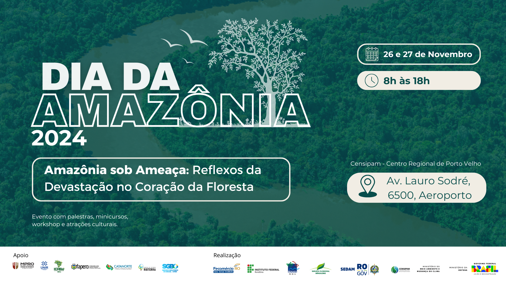 Banner do evento do dia da amazônia