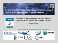 Webinars vão auxiliar a implementação do nowcasting no Censipam