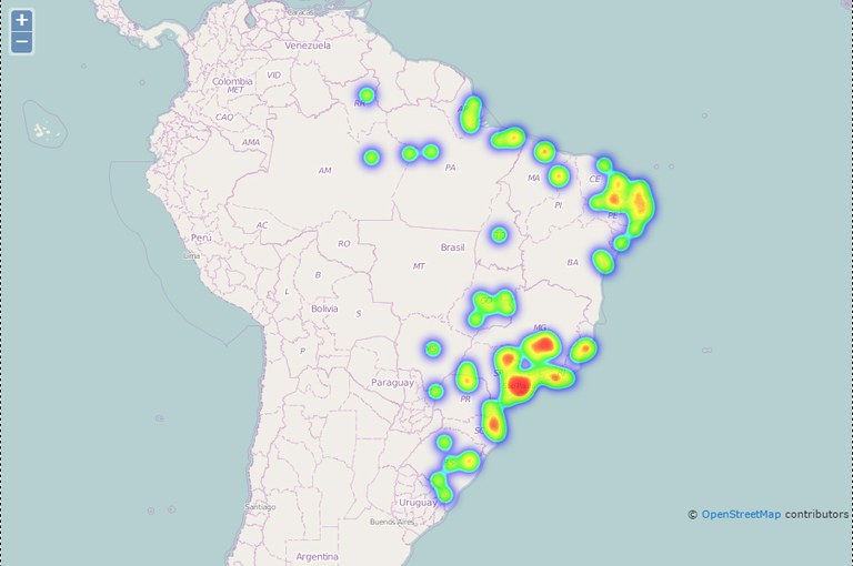 Mapa das Cidades