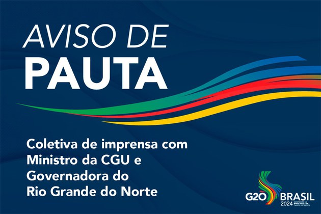 Coletiva de imprensa com Ministro da CGU e Governadora do Rio Grande do Norte