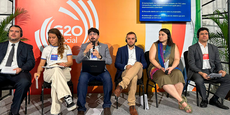 O evento integrou a programação do G20 Social, que tem como objetivo ampliar a participação social e a incidência de atores não-governamentais nos processos decisórios do G20