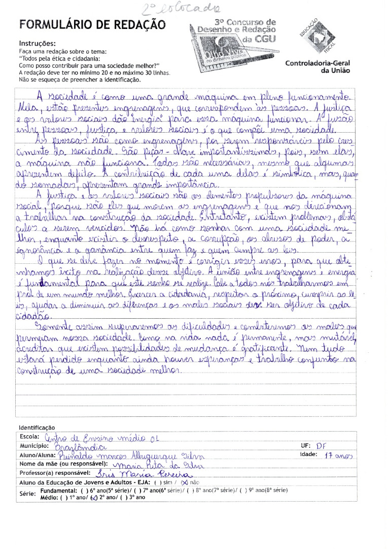 2°Ano Redação -DF