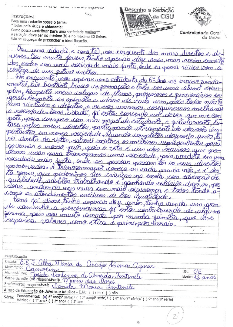 6° Ano Redação - CE