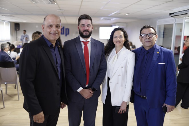 Equipe Cidades a postos: Glauto Wolfgang, chefe da assessoria parlamentar, Helder Melillo, secretário-executivo, Fernanda Rodrigues de Morais, chefe da Conjur, e Silvio Pereira, chefe de gabinete.