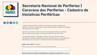 Ministério das Cidades quer conhecer iniciativas periféricas para mudar a realidade desses territórios