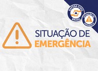 Defesa Civil Nacional reconhece situação de emergência em cinco cidades atingidas por desastres