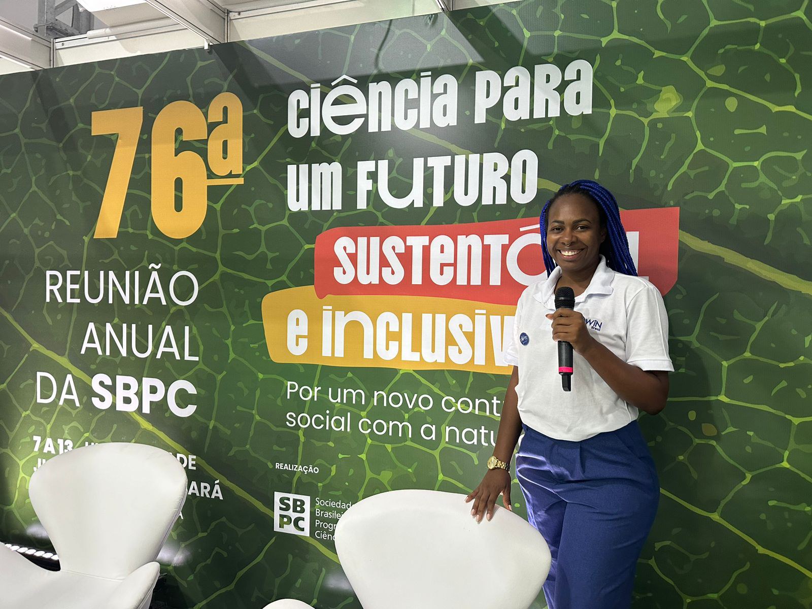 Gabryele Moreira, presidenta da Women in Nuclear Brasil (Foto: Bianca Wendhausen/CNEN)