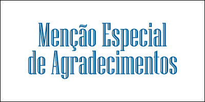 Mensão especial de agradecimentos