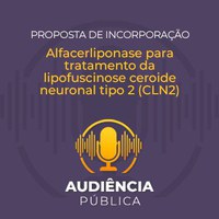 Ministério da Saúde convoca audiência pública sobre a alfacerliponase para tratamento da lipofuscinose ceroide neuronal tipo 2