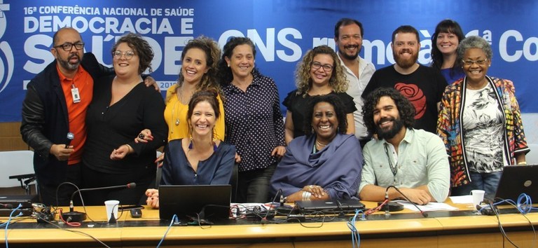 Time de comunicadores(as) planeja ações para a 16ª Conferência Nacional de Saúde (8ª+8)