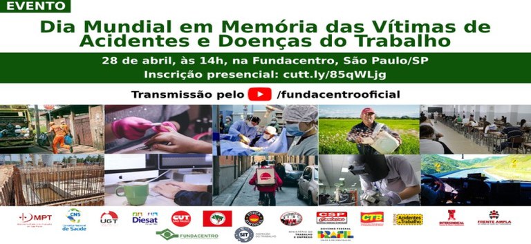 Fundacentro e parceiros promovem evento em memória das vítimas de acidentes e doenças do trabalho