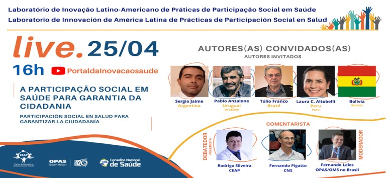 LIVE: A Participação Social em Saúde para Garantia da Cidadania