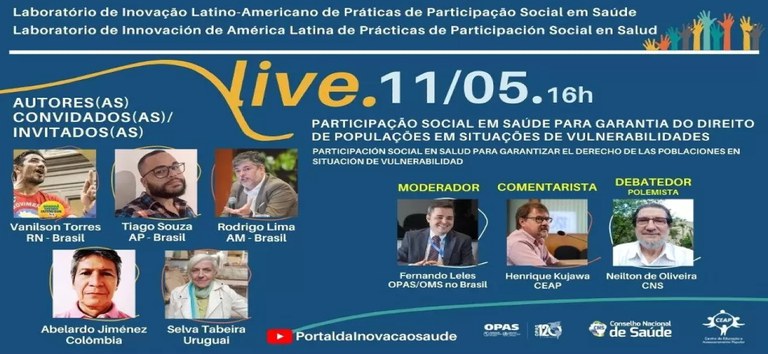 Experiências Latino-Americanas debatem novas práticas de participação social em saúde voltadas para as populações em situações de vulnerabilidades