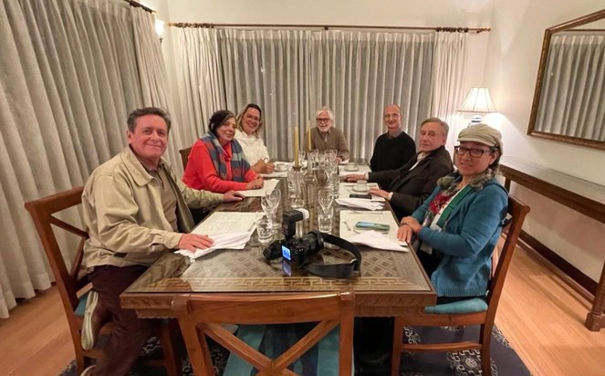 Reunião-jantar na residência do embaixador do Brasil no Nepal..jpeg