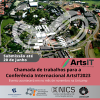 Chamada de trabalhos para a Conferência Internacional ArtsIT2023