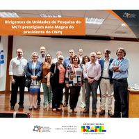 Dirigentes de Unidades de Pesquisa do MCTI prestigiam Aula Magna do presidente do CNPq