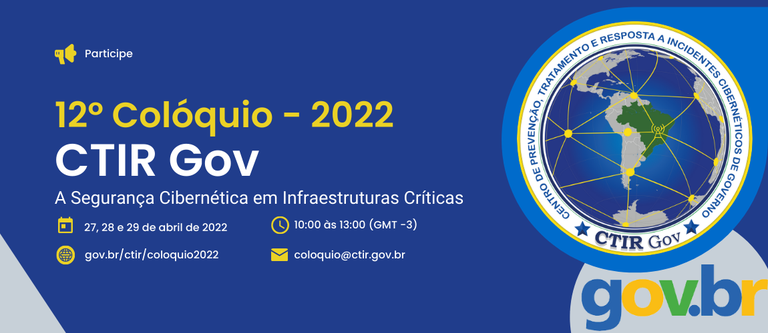 12º Colóquio Ctir Gov - 2022