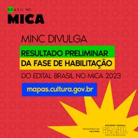 MinC divulga resultado preliminar da seleção para o MICA 2023