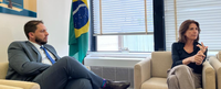 Márcio Tavares se reúne com embaixadora do Brasil na Unesco