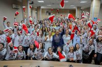 Serenata de Natal: Ministra da Cultura prestigia apresentação na sede do MinC