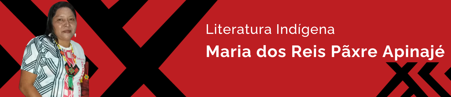 Banner com a imagem da Maria dos Reis Pãxre Apinajé