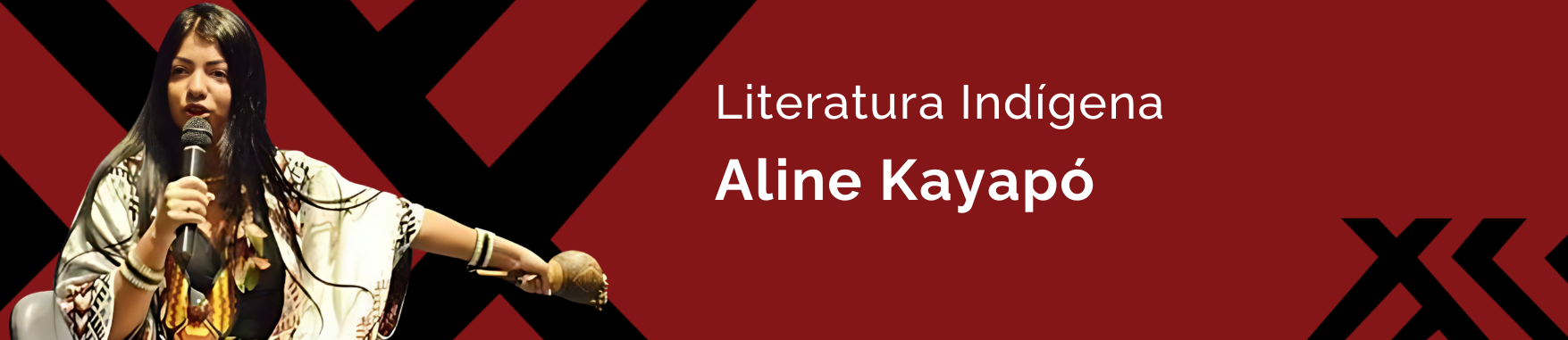 banner com a imagem de Aline Kayapó