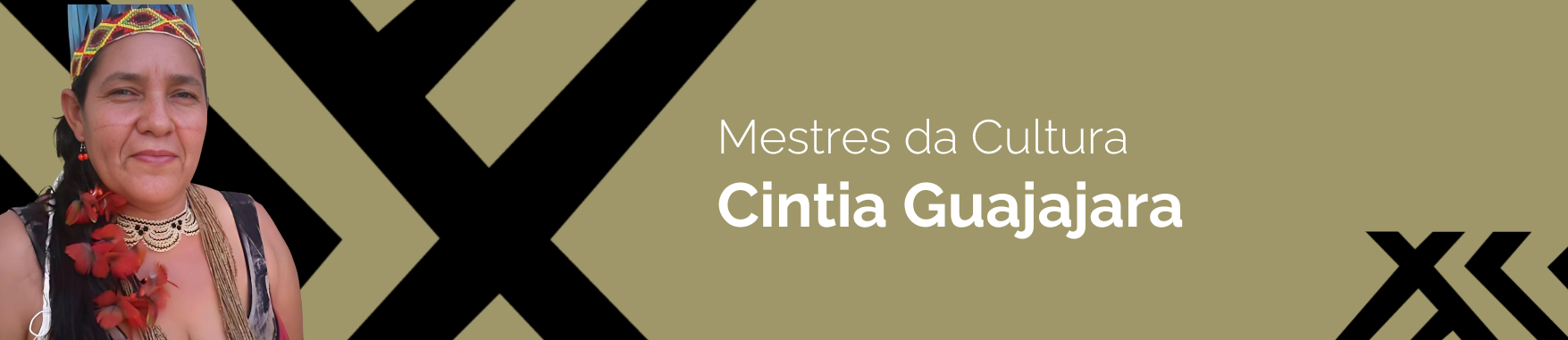 Banner com a imagem da Cintia Guajajara