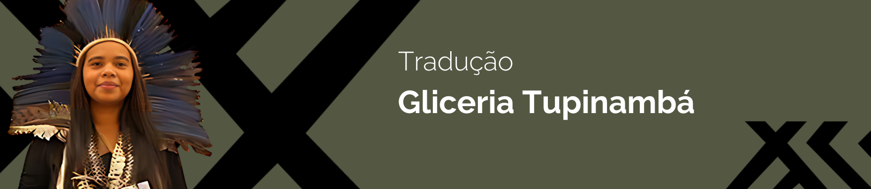 Banner com a imagem da Gliceria Tupinamba