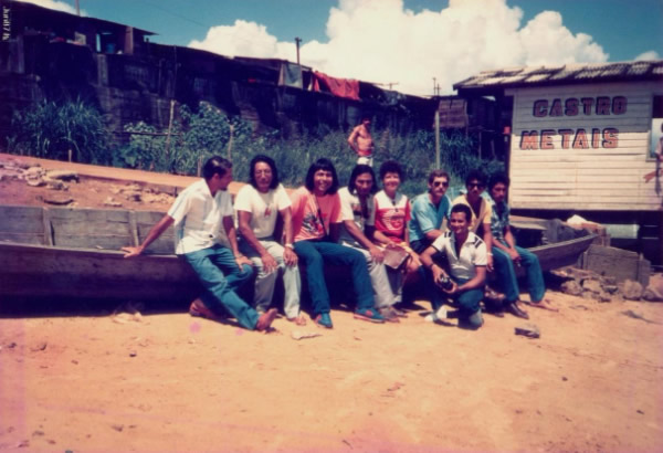 Cacique Tuarinker Apalai indo participar da Assembleia anual dos Povos Indígenas do Oiapoque, que ocorreu na Aldeia Kumarumã da TI Uaçá, 1983