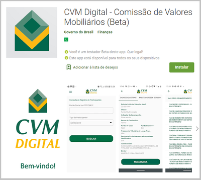 Aplicativo da CVM tem nova funcionalidade para fundos de investimento —  Comissão de Valores Mobiliários