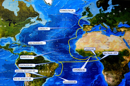 23/08/2012 - DEFESA -  Visita de nova embarcação da Marinha a portos africanos evidencia importância estratégica do Atlântico Sul