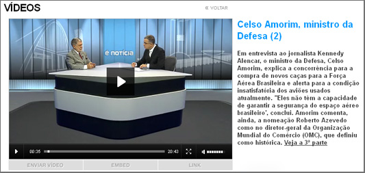DEFESA - Amorim fala sobre os principais projetos da defesa nacional no programa É Notícia da Rede TV!