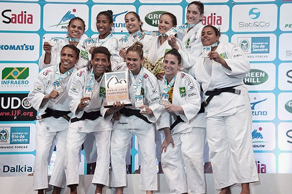 A seleção feminina de judô conquistou recorde de medalhas no mundial do Rio de Janeiro