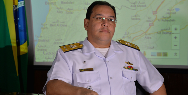 Almirante Flávio Brasil é o quinto comandante brasileiro da Força-Tarefa Marítima da Unifil: desafio de comandar uma tropa multinacional 