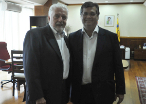 Ministro Jaques Wagner recebe o governador Flávio Dino 
