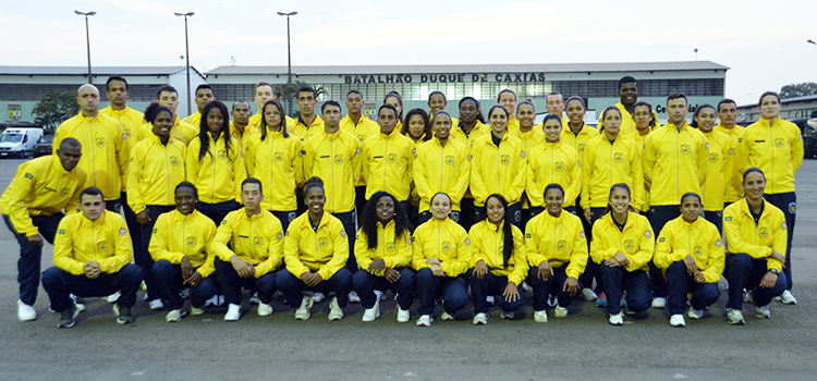 Grupamento de atletas foi recebido no Batalhão da Guarda Presidencial de Brasília 
