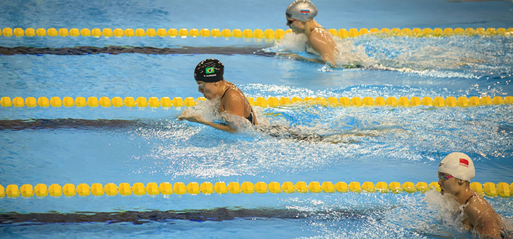 A equipe brasileira de natação conquistou sete medalhas nas primeiras provas da modalidade