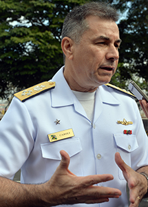 Chefe de Logística do Ministério da Defesa, almirante Luiz Henrique Caroli