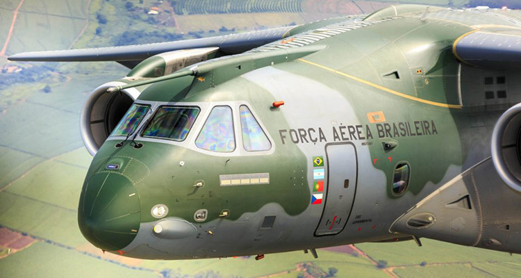 Cargueiro militar KC-390 será exibido na maior Feira de aviação, em Farnborough, na Inglaterra