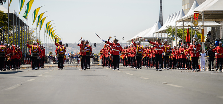 A Banda Marcial do Corpo de Fuzileiros Navais foi uma das atrações do evento
