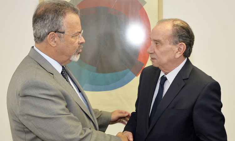 Ministro Raul Jungmann com o senador Aloysio Nunes