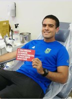 Doação de sangue por militares atletas