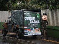 34º BIMec participa da campanha solidária para arrecadação de alimentos e agasalhos