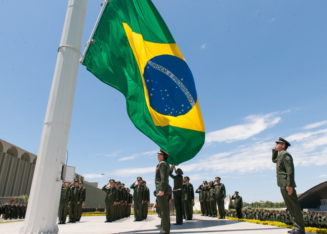 Simbologias da bandeira nacional. A bandeira nacional do Brasil