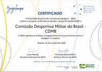 CDMB adere à campanha pelo jogo limpo