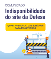 Comunicado: indisponibilidade do site da Defesa